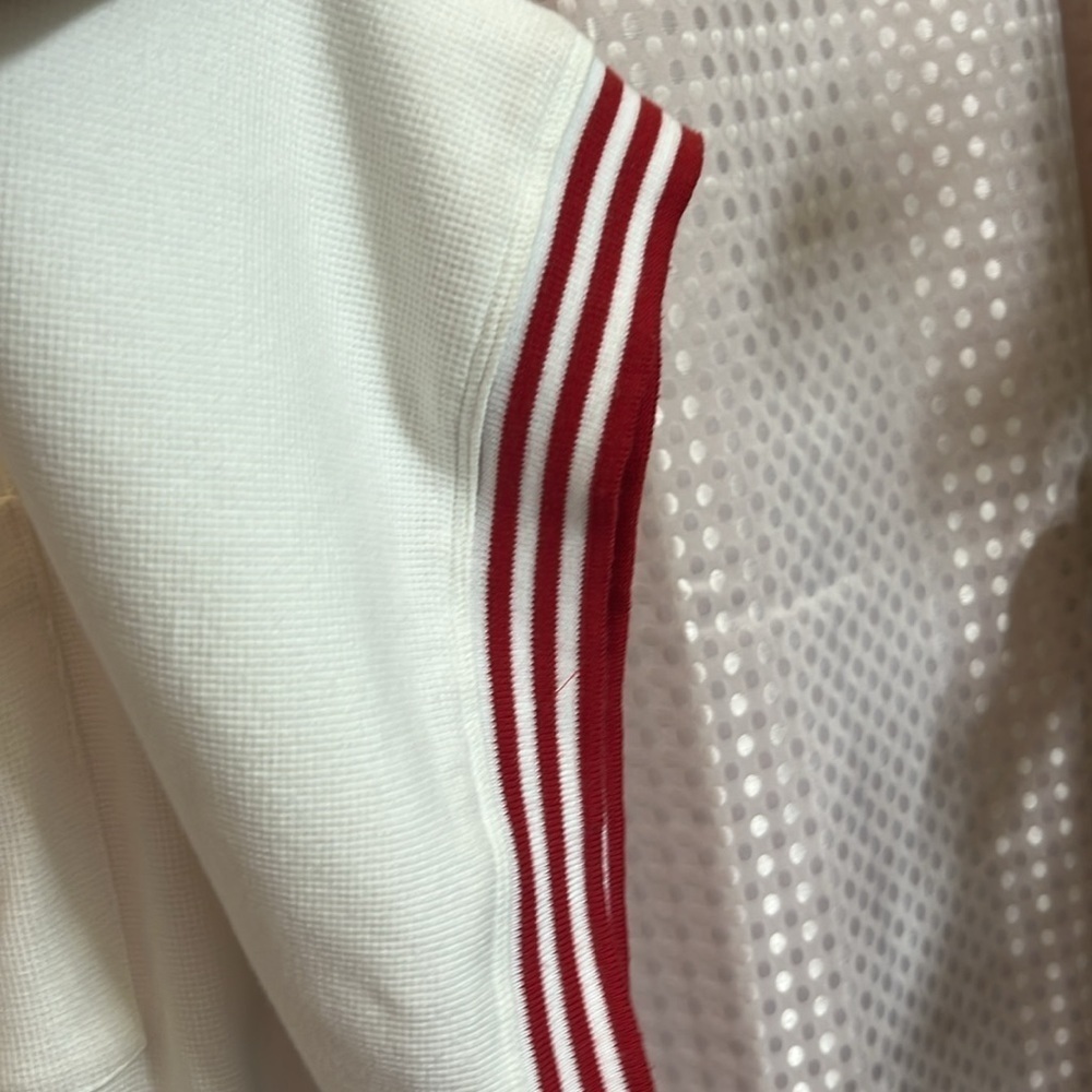 Anthropologie NEW Waffle Knit Red White Romper XL beach coastal resort vacation - Picture 12 of 13
